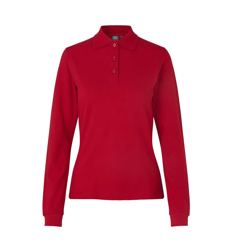 No. 0545 Long-sleeved polo shirt | stretch | women