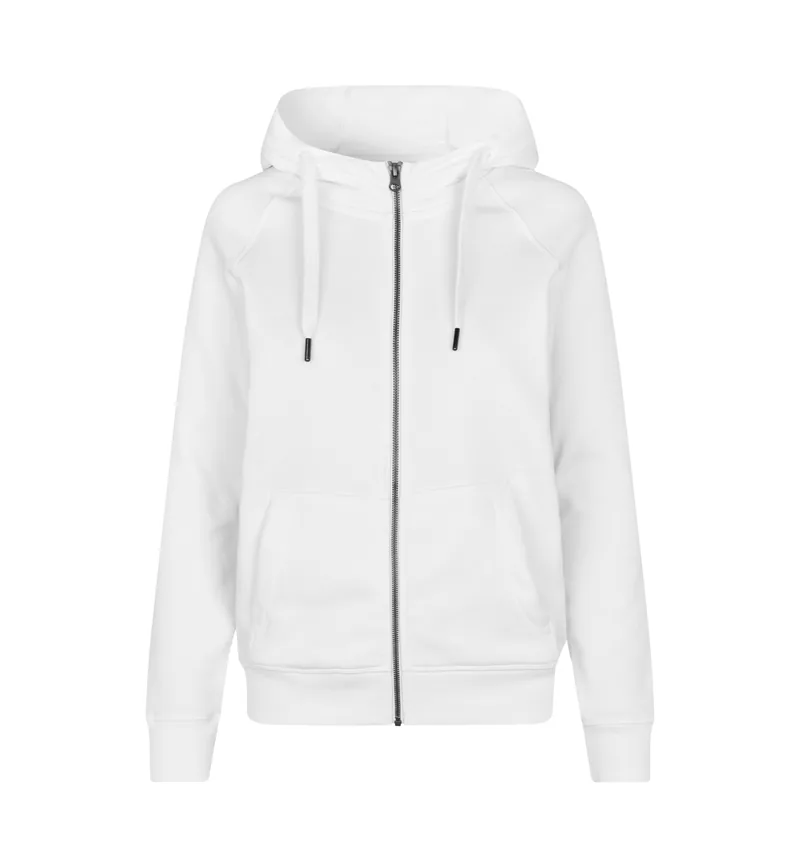 CORE hoodie | zip | women — White