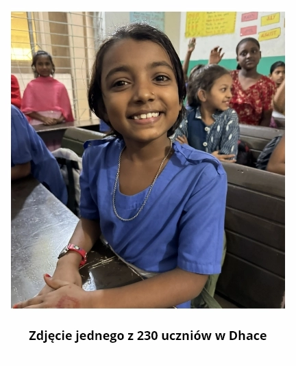 A student at the school supported by ID® in Dhaka